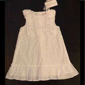 NWT TARTINE ET CHOCOLAT Girls White Dress Size 2